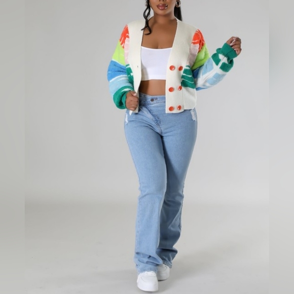 JOYFUL COLORBLOCK CARDIGAN - Picture 5 of 5